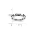 thumbnail image 3 of Sterling Silver Enameled Live Laugh Love Band Ring, 3 of 4