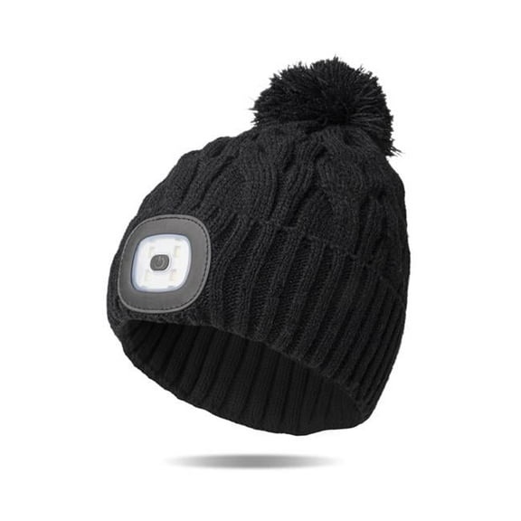 DDI 2372927 LED Knit Pom Hats, 4 Color - Case of 24