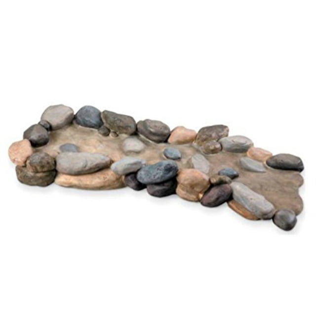 Palos Designs Decorative Downspout Splash Block, Rocky Stream Design, Polyresin, 24 Inches ...