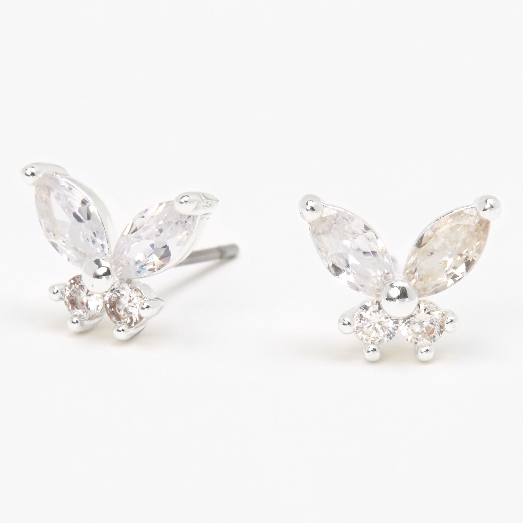 全新 Claire set tops AM1335 Claire's Gold Pink Angel Star Heart Stud Earring Set