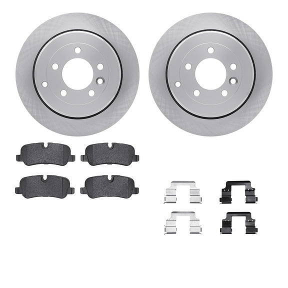 Dynamic Friction Company Rear Brake Rotors with 5000 Advanced Brake Pads includes Hardware 6512-11093