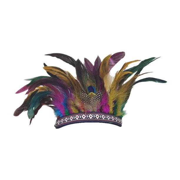 Tocado de plumas perfecl diadema de fiesta para Niños coloridos
