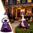 thumbnail image 6 of PiGOGI Christmas Goose Costume Cloak Set Witch Hat Cape Outfit Glitter Fabric for Garden Lawn Goose Statue Holiday Yard Decorative (Goose Not Included), 6 of 7