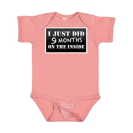 

Inktastic 9 Months on the Inside Gift Baby Boy or Baby Girl Bodysuit