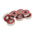 thumbnail image 1 of Roulements de Planche à Roulettes Premium 8S, 608 ABEC- Roulement, Entretien de Rouleau de Roues de Longboard Pro pour Quad Skate, en Ligne, Scooters - Rouge, 1 of 8