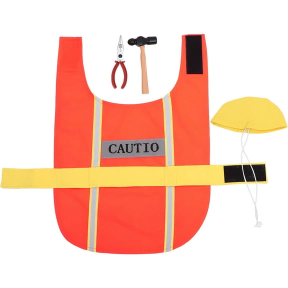 MLINS  Festive Pet Clothes Delicate Costumes Construction for Dog Orange