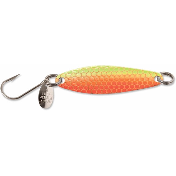 Luhr Jensen 2 Needlefish Orange Hot Scale UV (Brass Back)