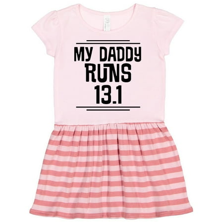 

Inktastic My Daddy Runs Half Marathon Gift Toddler Girl Dress