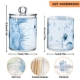 thumbnail image 4 of Ckdifva Blue Puffers Fish Storage Jar with Lid Acrylic Organization Storage Containers Set of 4, 4 of 7