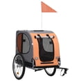 thumbnail image 1 of vidaXL Pet Bike Trailer Orange and Grey, 1 of 5