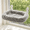 Gray-24''x18'', variant on White 24''x18'' Foldable Cat Window Perch with Cushioned Bed