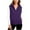 Purple, variant on Womens Cotton Sweatshirt Vest with Pockets Zip Up Sleeveless Hoodies Drawstring Hooded Fall Sport Outerwear (XL, Black)