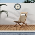 thumbnail image 2 of Reloj de pared Horizent, 20 cm, resistente al agua con termómetro, color azul, 2 of 6