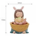 thumbnail image 4 of FNNMNNR Succulent Flower Pot  Girls Plant Pot Flowerpot Resin Succulent Planter Desk Mini Ornament, 4 of 7