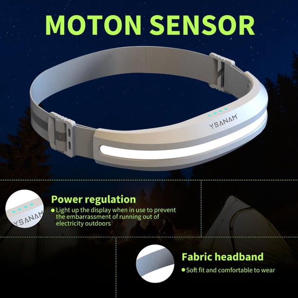 Bombilla Faros delanteros COB con sensor, luces de emergencia ajustables multifunción (blanco) Wdftyju Para estrenar