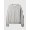thumbnail image 4 of Sudadera GAP con logo, cuello redondo, forro polar, gris claro, talla S, 4 of 4