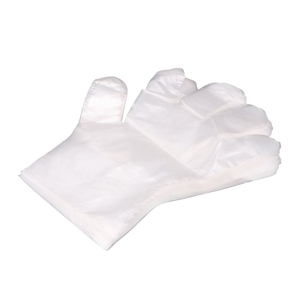 100PCS/Set Food Plastic Gloves Disposable Gloves Restaurant BBQ Food Gloves