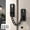 Black, variant on Door Chain Lock, Stainless Steel Door Guard with Spring Anti-Theft Press Lock, Heavy Duty Door Chain Security Latch with 4 Screws for Household & Commercial Front Interior Doors, Black