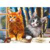 thumbnail image 1 of Diamante pintura gato completo redondo taladro imagen de diamantes de imitación DIY dibujo para el hogar Tmvgtek decoración de arte en el hogar, 1 of 9