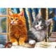 thumbnail image 1 of Cuadros Decorativos Pintura de diamantes 5D DIY Cat Full Round Drill Rhinestone Imagen (NH1196) Likrtyny embutido en tela, 1 of 1