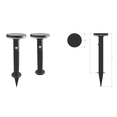 thumbnail image 3 of Brilliance Outdoor Solar Landscape Lighting Stake, Black, Roswell Landscape Light, 3 of 7