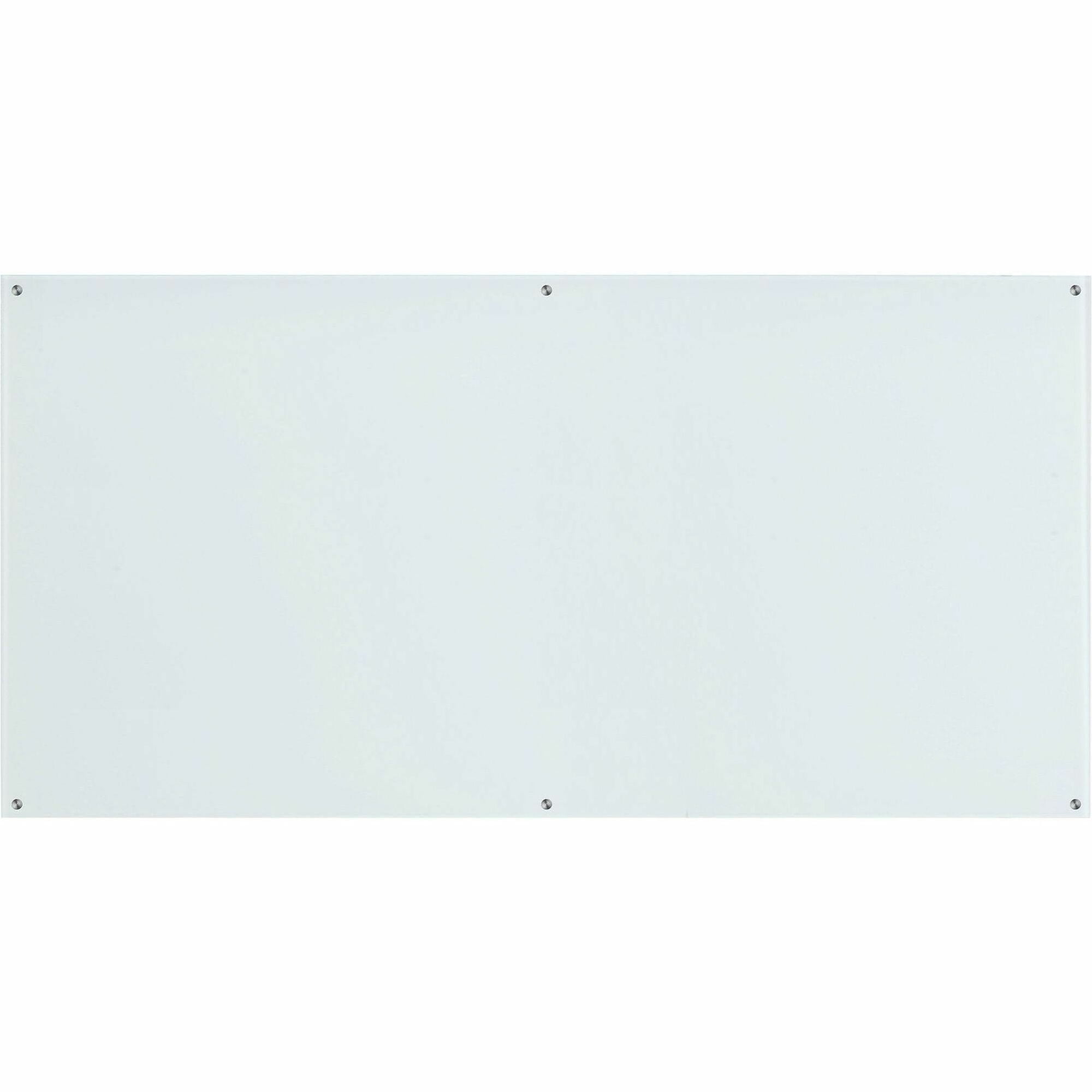 Lorell Dry-Erase Board Glass 96"Wx1/10"Lx48"H White 55665