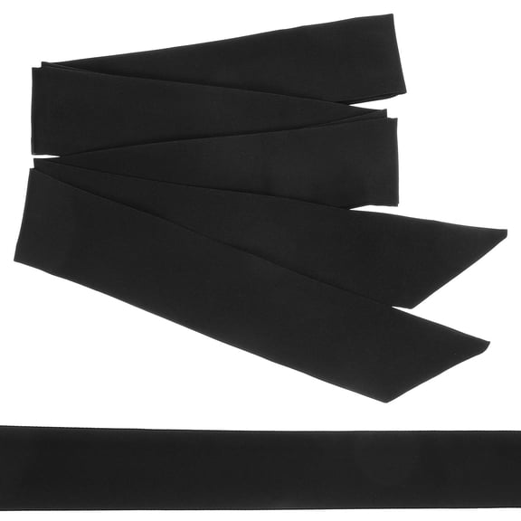 Milisten Women Sash Belt Bridal Belts Black Chiffon 1Set Tie Bow Decorative Formal Events Weddings