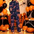 thumbnail image 4 of Edvintorg Womens Pajamas Halloween Printed Crew Neck Long Sleeve Top and Pant Casual Comfy Pajama Set Plus Size Womens Fashion Multicolor S, 4 of 5