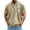 Khaki, variant on Jerdar Men's Henley Shirt 100% Cotton Acid Wash Tee Short Sleeve Solid Retro Vintage Style Washed Henley Casual T-Shirt