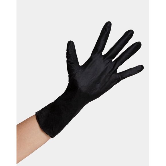 Framar Colour Me Fab Gants en Latex Réutilisables Noirs Grands 10/boîte