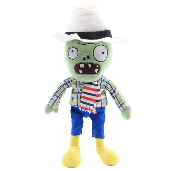 11.81-Inch The Zombie Plush Toy Game Is The Best Gift For Children And Fans On Halloween（White Top Hat zombie）