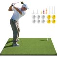 thumbnail image 1 of Alfombra de golf Golfguru Dense Elite Hitting con 10 bolas y 9 tees, 1 of 6