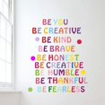 thumbnail image 2 of Colorful Inspirational Wall Decal Motivational Phrases Sticker Inspirational Lettering Quote Sticker Be Thankful, Be Brave, Be Creative Decals for Cla, 2 of 5