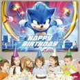 thumbnail image 4 of Soni.c Game Background | Backdrop | Photography Vinyl Photo Background for Kids Birthday Party Backdrops Decoration 5x3FT, 4 of 4