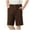 Brown, variant on Mgmyaa Boys' and Girls' Active Shorts Summer Kids Elastic Waist Bermuda Shorts (Sizes: 4-14)