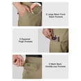 thumbnail image 3 of Pantalones cortos de senderismo tipo cargo FREE SOLDIER para hombre, con cinturón, impermeables, 3 of 9