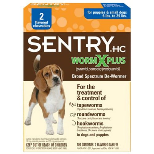 Sentry HC WORM x PLUS 7Way DeWormer, Tablet 2 Pack