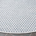 thumbnail image 5 of SAFAVIEH Sisal All-Weather Delroy Solid Indoor/Outdoor Area Rug, Blue/Ivory, 6'7" x 6'7" Round, 5 of 8