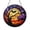 Acrylic 3.5 Inch, variant on Moon Bat Stained Glass Suncatcher Window Hanging Decor, Gothic Round Glass Art Panel with Bat and Moon Design, Spooky Night Window Decoration Gift Idea for Halloween Lovers