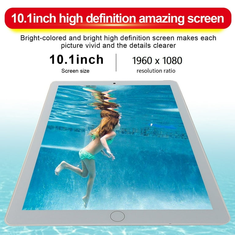 10.1 Inch Android 9.0 Tablet 8GB + 128GB Tablet with WiFi GPS