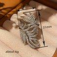 thumbnail image 4 of K-KED 925 Silver Plated Ring Leaves Cubic Zirconia Women Wedding Delicate Jewelry Size 6-10-8, 4 of 6