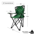 thumbnail image 2 of Silla Plegable Reforzada Para Camping Con Funda De Transporte Y Diseño Infantil De Rana, 2 of 2