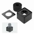 thumbnail image 3 of CIMAXIC Portable ABS Injection Molding Square Cube Shaped Interview Mic Microphone Logo Flag Station Logo (Black),2.76"X1.97"X2.36", 3 of 4