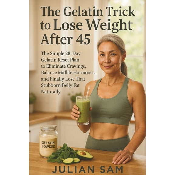The Gelatin Trick to Lose Weight After 45: The Simple 28-Day Gelatin Reset Plan to Eliminate Cravings, Balance Midlife H, (Paperback)