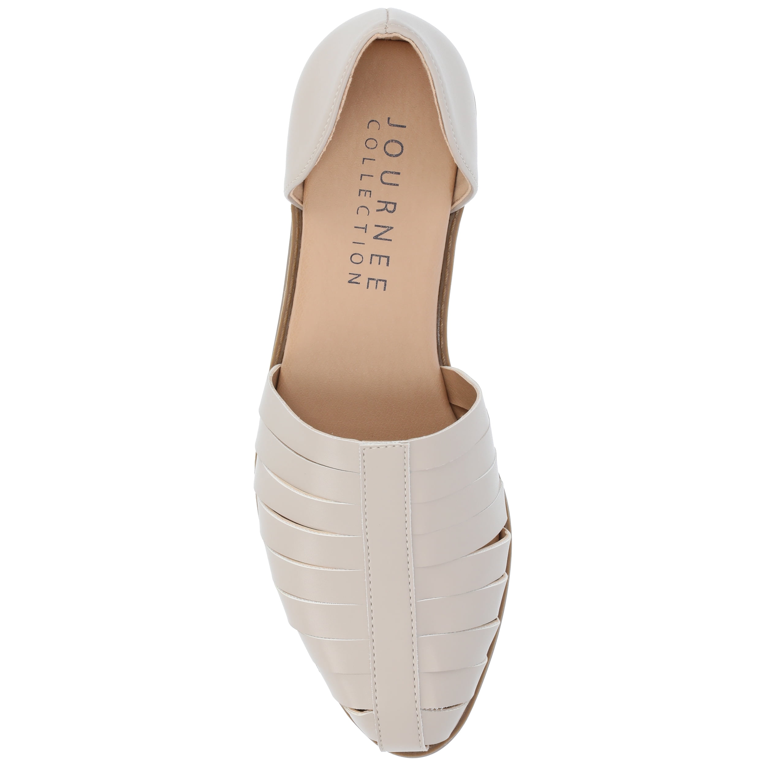 Journee Womens Anyah Ankle Cuff Slip On Almond Toe Flats