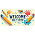 thumbnail image 3 of Welcome Back to School Celebration Colorful Poster Classroom Decor Vibrant Backdrop Banner Graduation Photography Props Party Supplies Event Decoration, 3 of 4