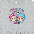 thumbnail image 4 of Inktastic Pink or Blue Your Big Sister Loves You Gender Reveal Girls Toddler Dress, 4 of 5