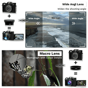 KEEPBERRY 4K 75MP WiFi Photography & Vlogging Camera with 180° Flip Screen, 64GB Card & Anti-Shake Black