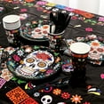 thumbnail image 4 of Ayieyill 170Pcs Day of the Dead Party Decorations Kit, Dia de los Party Supplies Set for 24 Guests, Includes Plates and Cups and Napkins Straws Sets, 4 of 8