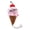 Pink, variant on Blue Blue Ice Cream Squeaky Toy For Small Dogs Soft Fabric Lightweight Crinkle Rustling Sounds